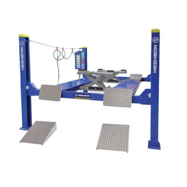 Heshbon 4 Post Lift 6 Ton L-6000mm With 2 Rolling Jack and Remote Control